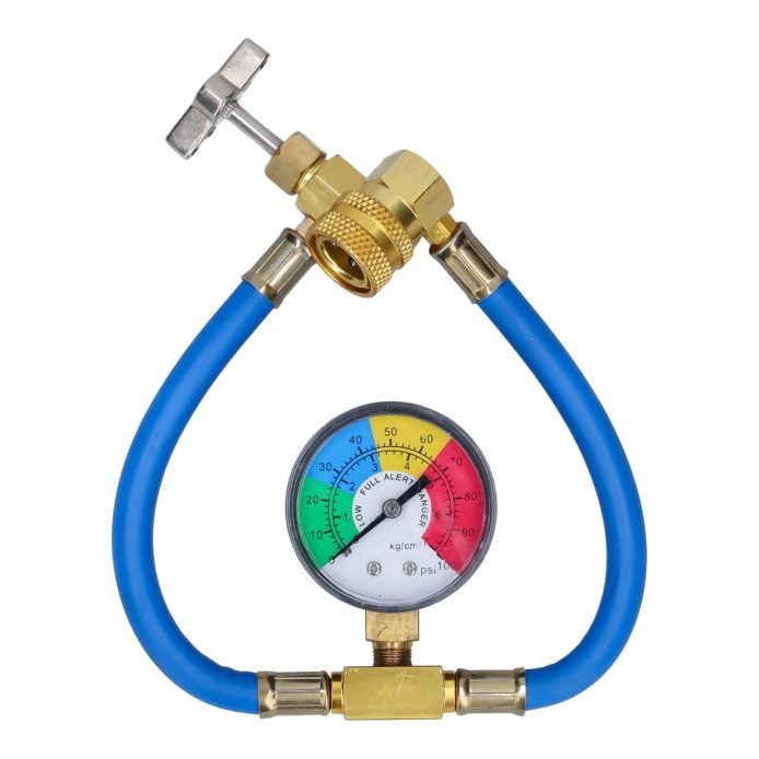 Alaska Refrigerants R134a Hose and Gauge (1/2 Acme bottle connection)
