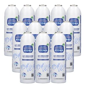 12 x Alaska Refrigerants R134a Replacement Refrigerant for Vehicles: 12-Pack for Workshops