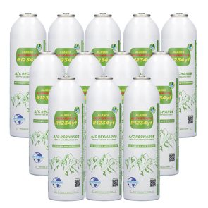 12 x Alaska Refrigerants R1234yf Replacement Refrigerant for Vehicles: 12-Pack for Workshops