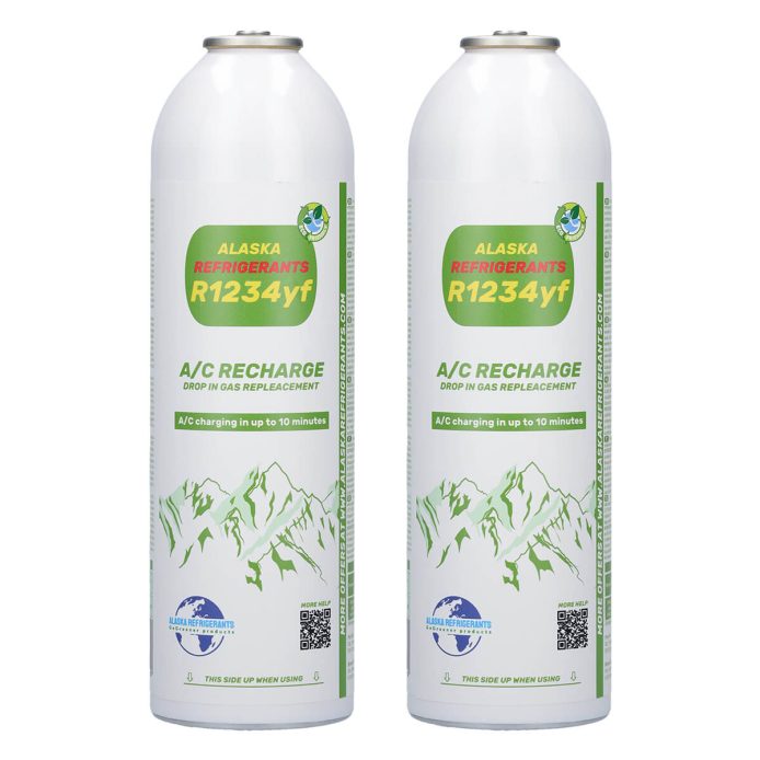 2 x Alaska Refrigerants R1234yf Replacement Refrigerant for Vehicles
