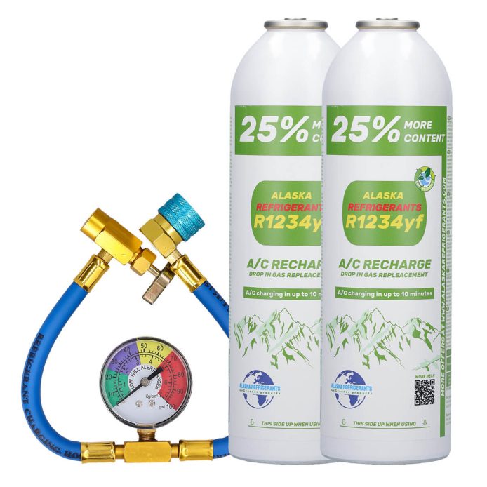 Double Kit – Alaska Refrigerants R1234yf Replacement Refrigerant for Vehicles