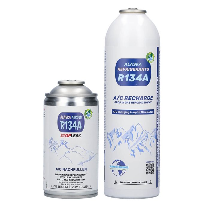 Alaska Refrigerants R134a Replacement Refrigerant for Vehicles + Leak Sealer